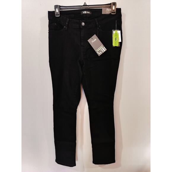 Royalty For Me Denim - Royalty For Me WBB Black Mid Rise Ankle Jeans 14W Repreve Lycra